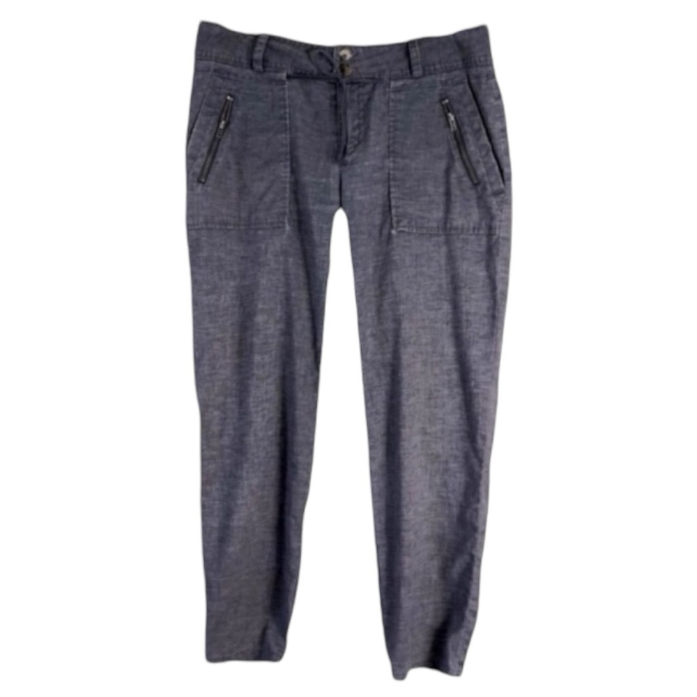 PRANA Grey Hemp Blend Low-Mid Rise Cropped Ankle Jogger Style Pants size 2